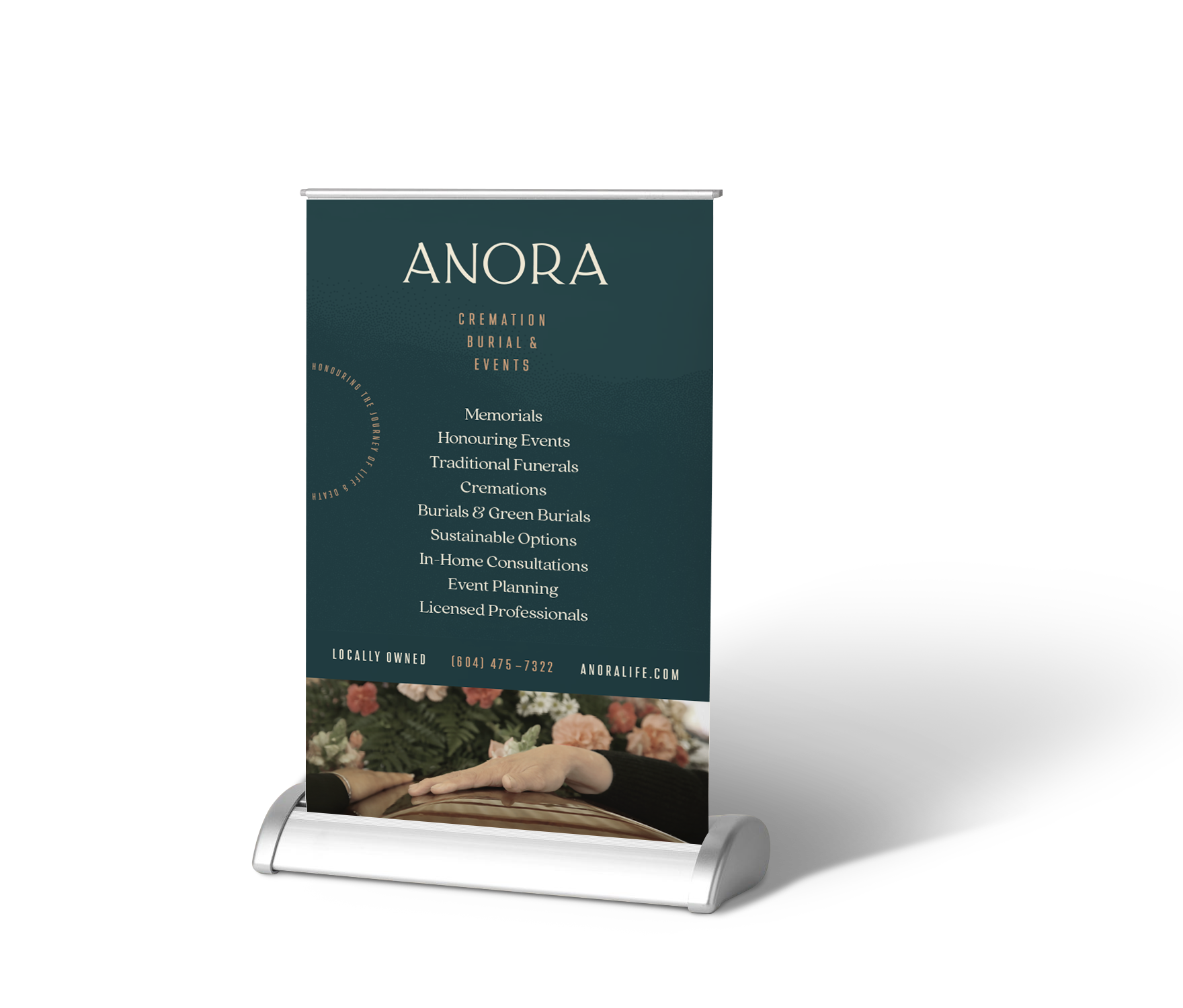 Anora Small Stand Up Banner